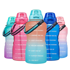 Bouteille d'eau en Tritan sans BPA, hydratant, imperméable, sans BPA, PETG, grande bouteille de Fitness, naturelle, avec couvercles, 1 cuillère - Product Image 2