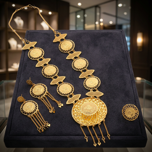 Gold Plated Women's Wedding Jewelry <b>Long</b> <b>Necklaces</b> Elegant Chapado En Oro Oro Laminado Orthodox Style Fashionable Copper Brass - Product Image 5