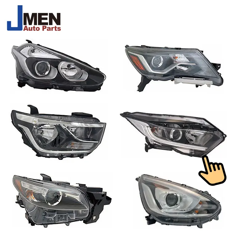 Jmen for Triumph UK BRITISH Classic custom Motorcycle motor HeadLamp HeadLight Led Head Light Lamp car Taiwan Auto Body Parts