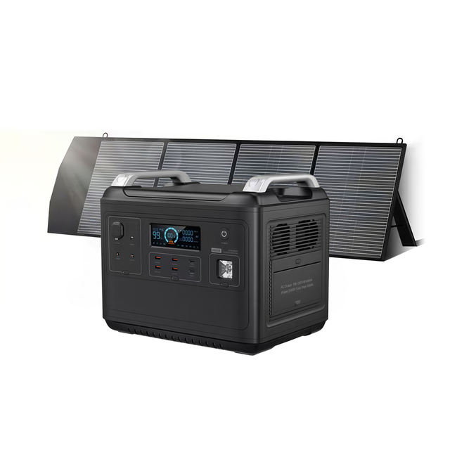 Portable Power Station LiFePO4 Lithium Battery 2000W Charging Power Stations for Home Solar Generator Power Electric Station