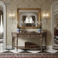 EKAR FURNITURE |   Table console de salon Serenity Silver-Inlay de style provincial