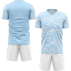 เสื้อฟุตบอลสั่งทำพิเศษสำหรับผู้ใหญ่และเด็ก  ปรับแต่งชื่อทีมและหมายเลขได้  คอวี  ระบายเหงื่อได้ดี  ผลิตด้วยเทคนิคการพิมพ์แบบซับลิเมชั่น - Product Image 6