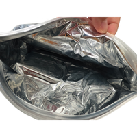 Pochette thermique extensible imperméable en aluminium isolé pour l'expédition de crème glacée, de chocolat et d'aliments