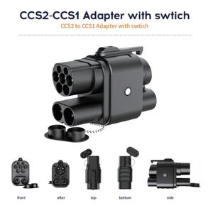 Nouveaux connecteurs GBT Type EV Adaptateur de prise CCS2 à CCS1 avec prises et entrées de commutation compatibles avec les chargeurs EV - Product Image 4