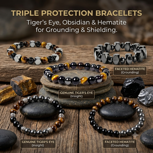 Nuovi Bracciali con Perle di Occhio di Tigre ed <span class=keywords><strong>Ematite</strong></span> da 8mm, Gioielli in Pietra <span class=keywords><strong>Naturale</strong></span> per Uomo e Donna - Product Image 1