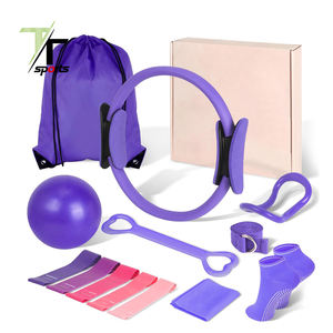 Set Kit Essenziale per <span class=keywords><strong>Pilates</strong></span> TT Sports 13 in 1 con Palla da Yoga, Fascia di Resistenza, Cerchio per <span class=keywords><strong>Pilates</strong></span>, Calzini da Yoga e Accessori Fitness - Product Image 5