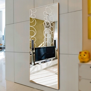 Espejo decorativo moderno para el hogar, soporte para sala de estar de pie, <span class=keywords><strong>espejos</strong></span> de cristal decorativos para dormitorio de pared grande a prueba de explosiones - Product Image 1