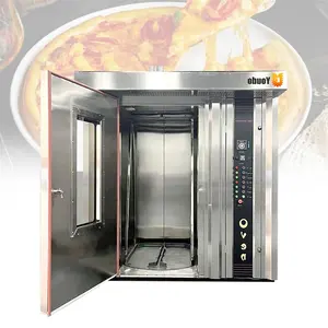 32 Tray Industrial Size Diesel Oil Electric Multifunctional Rotary Baking Oven For Small Cake Sheet Mini Loaf Bread Wafer Injera