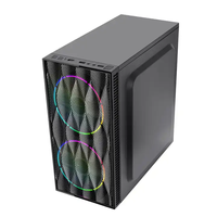 Office Computer Pc case with Left and Front Acrylic Plate Mini case