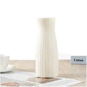 Vaso di fiori decorazione per la casa nero moderno Mini grande porcellana Silicone blu e bianco cinese all'ingrosso alti vasi rettangolari pavimento in oro