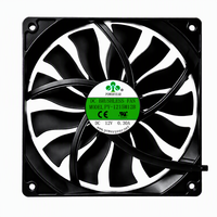 Poweryear 1215 120x120x15mm Hochdruck-Quadratrahmen 13-Blatt Kugellager DC Bürstenloser Kühllüfter 12V 2300RPM, PBT-Material
