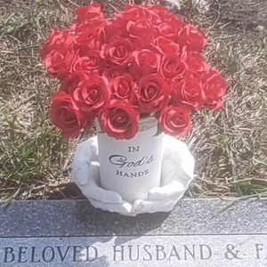 Thiên Thần Và Tình Yêu Phong Cách Nhựa Thủ Công Mỹ Nghệ Đài Tưởng Niệm Hoa Bình Thiên Chúa Của Bàn Tay Mặt Đất Cổ phần Cho Nghĩa Trang Mộ Trang Trí - Product Image 4