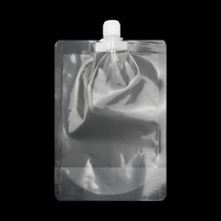 Nouvelle pochette à bec de compote de fruits transparente à venir pour le remplissage d'eau et le bouchage du sac de gelée en plastique