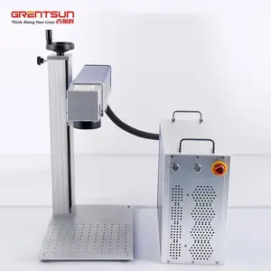 Laser beschriftung maschine Kleine automatische Metall beschriftung Codierung Desktop Laser Carving Rotlicht position ierung