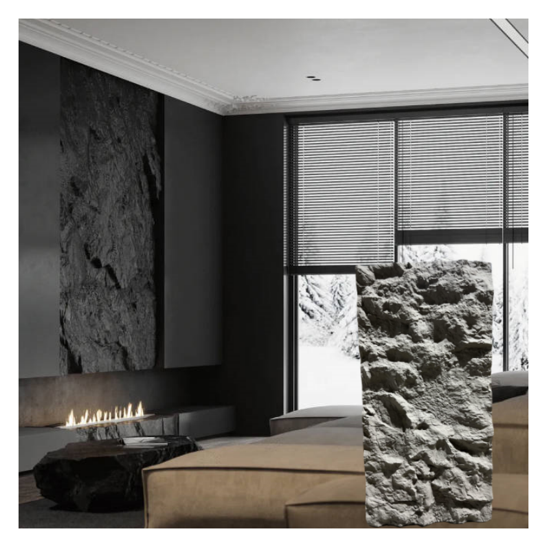 Authentic Appearance 3D Faux Stone Polyurethane