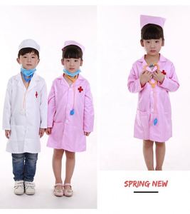 Hot Lab Children's Surgeon Roleplay Set Halloween Doctor Nurse Cosplay Disfraz con capa Top Carrera Uniforme Vestido Traje para niños - Product Image 4