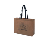 Sacs fourre-tout promotionnels imprimés réutilisables en tissu, sacs de courses non tissés en PP, sacs à chaussures anti-poussière personnalisés en tissu non tissé