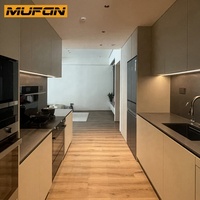 Armoires de cuisine pour animaux de compagnie, ensemble de meubles d'îlot sur mesure fabriqués en Chine, designs modernes, armoires de cuisine en MDF prêtes à assembler