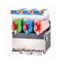 Machine commerciale de fabrication d'alcool glacé de haute qualité, fruits froids industriels, 3 bols, trois réservoirs, xrj 15lx3, 220v, thaïlande