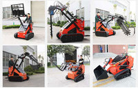 Mini Caricatore Skid Steer Compatto per Costruzioni, Fattoria e Giardino
