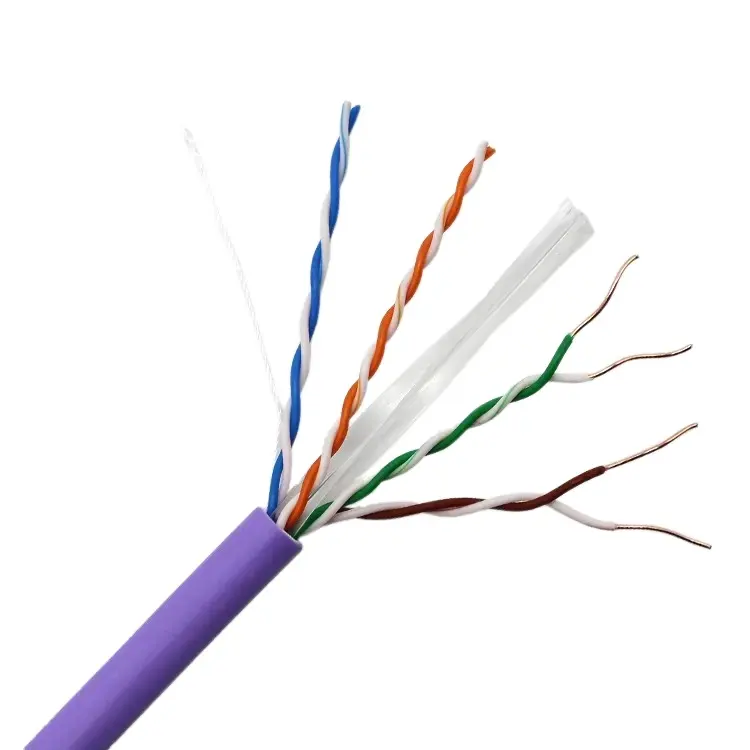 EXC UTP Cat6a屋内通信ケーブル (RJ45コネクタ付き) 305mPVCジャケットLANケーブル (電気機器用)