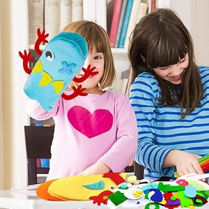 Kit <span class=keywords><strong>de</strong></span> Manualidades para Hacer Marionetas <span class=keywords><strong>de</strong></span> Mano, Láminas <span class=keywords><strong>de</strong></span> <span class=keywords><strong>Fieltro</strong></span>, Marionetas <span class=keywords><strong>de</strong></span> Mano Creativas <span class=keywords><strong>de</strong></span> Dinosaurios para Niños - Product Image 6