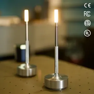 Lampe de table LED Rechargeable au lithium pour Camping, ambiance de dîner, décoration de chevet, hôtel, restaurant
