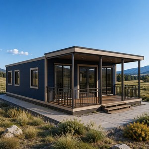SUNRISE Grande Maison préfabriquée portable à prix abordable de 40 pieds, maison conteneur extensible à vendre - Product Image 1