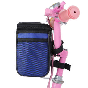 Sac de guidon de vélo pour enfants, pochette avant en toile bleue avec écran tactile, pour 5-7 ans - Product Image 1