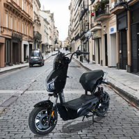 Scooter électrique urbain 500W, vélo électrique numérique pour adultes, siège confortable et spacieux