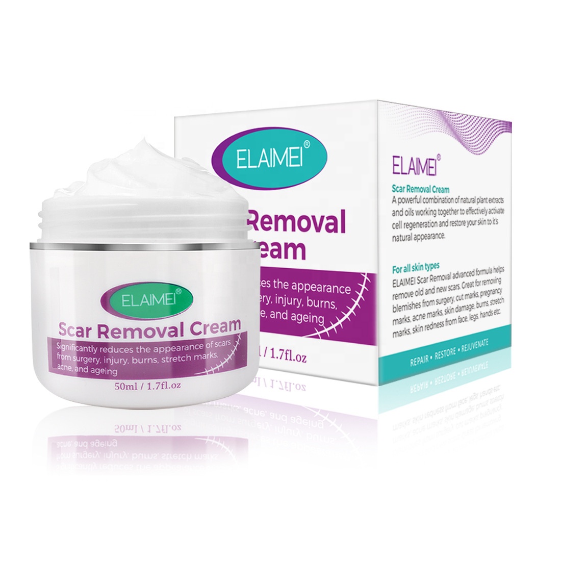 ELAIMEI Scar Repair Cream for Damaged Skin Cesarean Section Scald and Stretch Mark Ointment