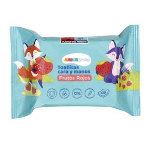 Lingettes humides pour le visage et les mains Juniorsmile, 20 unités - Product Image 1