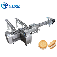 Nouvelle machine d'emballage automatique YIREN pour biscuits Oreo, ligne de boulangerie haute efficacité, lait/eau, 220V, 1 an, 50-60