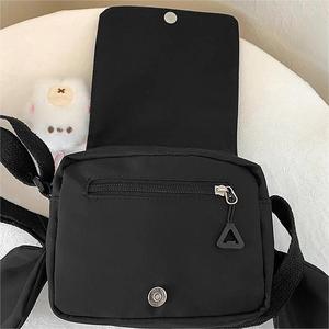 Dos colores nariz grande orejas patrón de dibujos animados bolsa de identificación interna Nylon chica estudiante teléfono lindo hombro bandolera Bandolera - Product Image 2