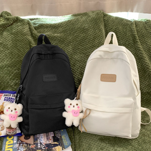Korean Style <b>Backpack</b> For <b>School</b> Girls Lightweight Waterproof <b>Large</b> Capacity With Letter Pattern Summer 2023 - Product Image 4