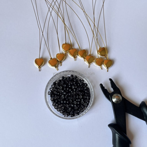 AWYQYH 10 adet Plastik Mikro Halka Geçirici Çubuk Saç Eklenmesi Çekme Aletleri I Tip Kancalı İğneler Boncuk Bağlayıcı Geçirici - Product Image 2