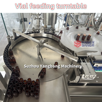 Machine automatique de remplissage et de scellage de flacons en verre de 3ml 5ml 10ml avec bouchon en caoutchouc bouchant