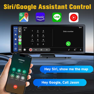 Pantalla Universal para Navegación de Coche con Carplay de 10.26 Pulgadas y 360 °   Cámara Giratoria Apple Carplay Android Auto 5.0G WIFI BT 4K+1080P Dash Cam - Product Image 5