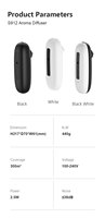 Diffuseur de parfum électrique sans fil personnalisé à brancher, blanc, silencieux, commandé par application – Vente en gros usine
