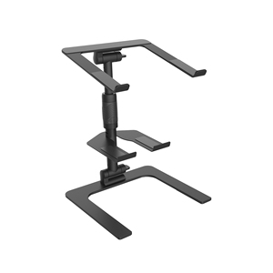 Support pour ordinateur portable numérique Accuracy Pro Audio DJS007 pour DJ, bureau d'ordinateur, noir, support DJ, couleur réglable, acier, mobilier 100 - Product Image 1