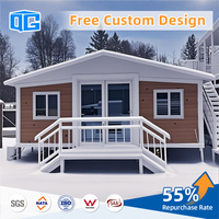 Casa Contenedor Expandible de 40 Pies, Estándar AU de 20 Pies, Tipo Granny Flat, Villa Prefabricada de Lujo de 2, 3 o 4 Dormitorios, Estructura de Acero