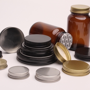 Fabrieksaanbieding 38/400 45/400 53/400 Zwarte Metalen Geribbelde Deksels Gladde Unishell Doppen Met EPE Voeringen PS Afdichtingen IHS Inductie Afdichting - Product Image 6