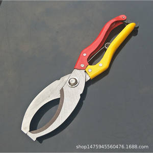 Cisailles à deux tons avec poignée, lame semi-circulaire en acier au carbone de 60 mm, finement polies, pour décapage de l'écorce des arbres fruitiers - Product Image 5