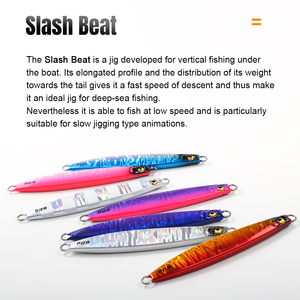 Leurre Jigging Pro Shore Jigging pour Carangue Slash Beat 60g 80g 100g Leurre Jig Métal Plomb Dur pour Pêche en Mer - Product Image 5