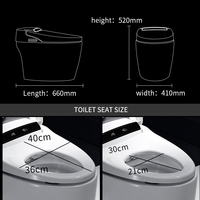 Offre Spéciale lavage automatique électrique intelligent wc cuvette de toilette salle de bain céramique chasse automatique intelligente toilette avec bidet