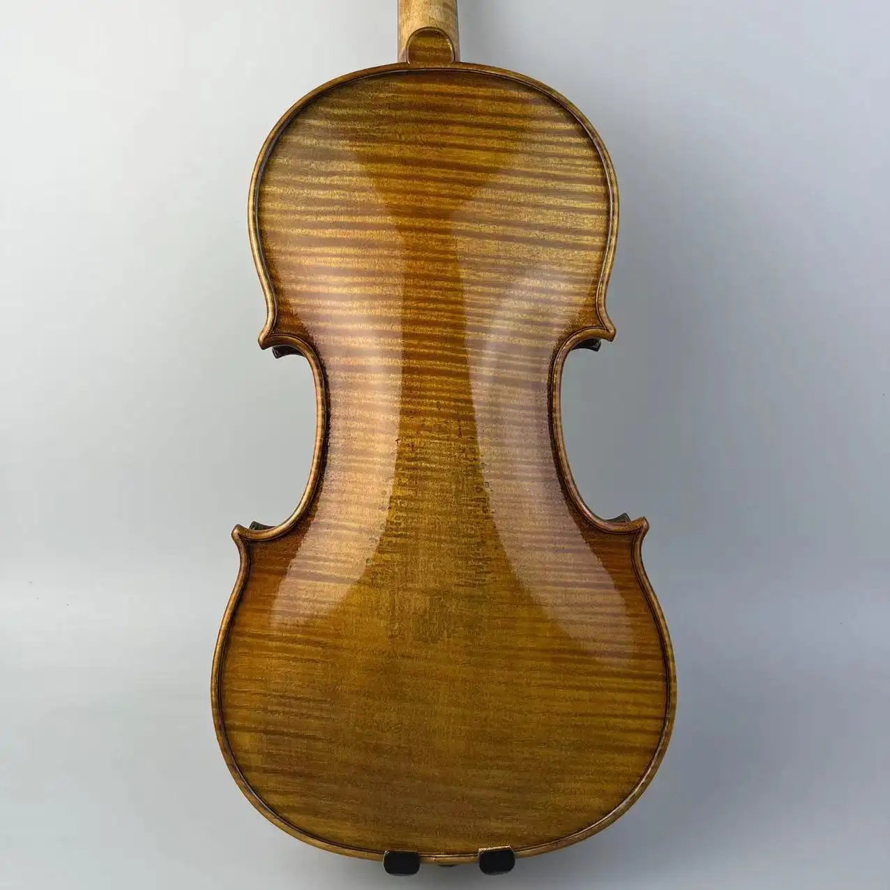 卸売4/4-1/8高度なバイオリン炎のメープルバック & サイドバイオリンケース手彫りの高度なバイオリン