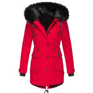 Abrigo polar Parkas largas de Invierno para mujer al por mayor 2025 con logotipo personalizado e impresión de talla grande chaquetas con capucha Para Mujer - Product Image 4