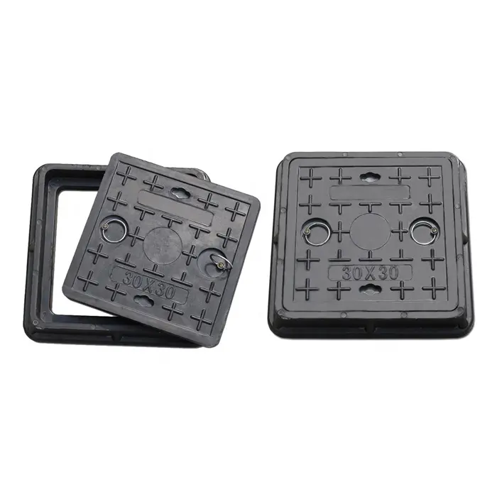 En124 C250 Ductile Iron Square Sewer Manhole Cover with Lock (C/O600)