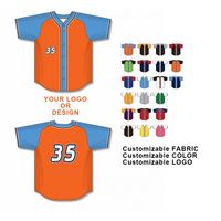 Maillot de baseball OEM ODM personnalisé avec numéro et nom, tissu respirant, uniforme de baseball, tenue de match, chemises de baseball pour garçons et hommes