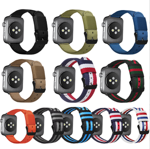 Correa de Reloj de Nailon Cómoda y Popular para Apple Watch Ultra 49mm SE 44mm 42mm 38mm con Cierre de Hebilla - Product Image 1